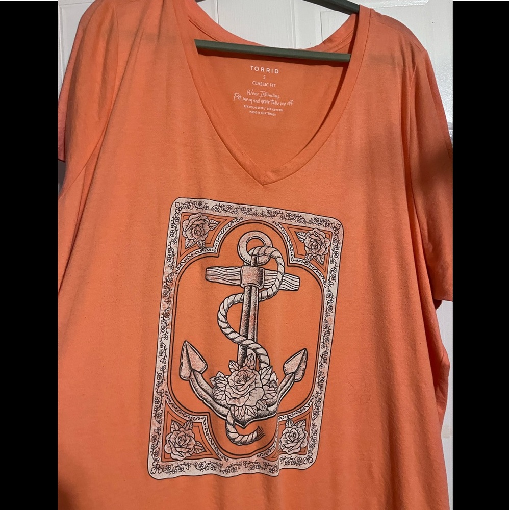 2/$15 Torrid classic fit anchor tee